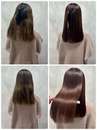 セミロング 満足度⭕️縮毛矯正師 谷口にお任せを👍のヘアスタイル