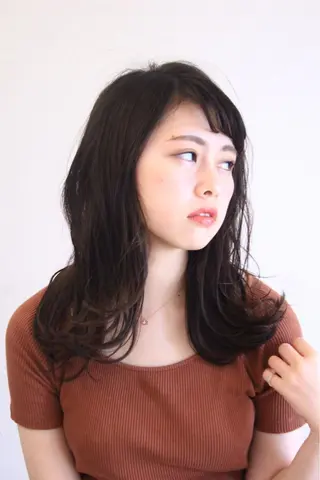 ミディアム カラー アメリラブヘアー 土屋 洋平のヘアスタイル