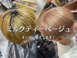 カラー メンズ メンズブリーチカラー /パーマ ごーた立川のヘアスタイル