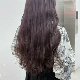 ロング カラー ❣️星野のあ❣️ 優しいダブルブリーチのヘアスタイル