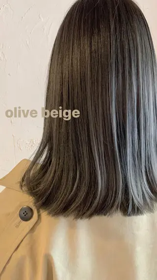 ミディアム カラー conne&riri所属・MAYU 💚森下のヘアスタイル