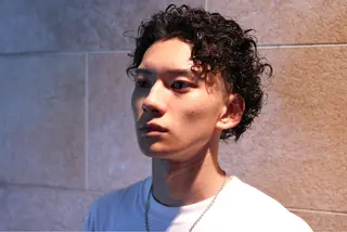ショート カラー パーマ メンズ 池田 海斗のヘアスタイル