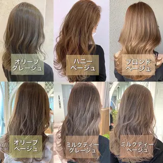 ロング カラー ブリーチなし/暖色/ 透明感/ririkaのヘアスタイル