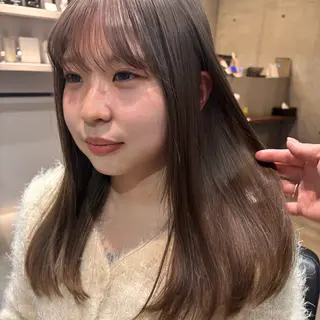 ロング カラー 🍑おおしまくるみ 🍑暖色colorのヘアスタイル