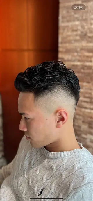 ショート パーマ ヘアモードキクチ銀座店所属・💈藤崎 虎之介💈のヘアスタイル