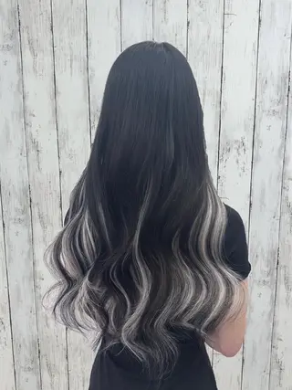 ロング カラー ヘアアレンジ エクステ専門店 Vのヘアスタイル
