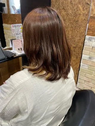 セミロング 正分 真美のヘアスタイル