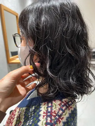 ミディアム パーマ Haruna ‪✂︎‬のヘアスタイル