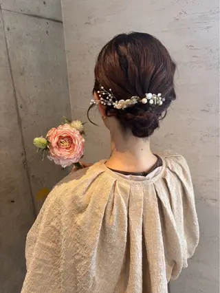 ミディアム ヘアアレンジ Reve  resort所属・美髪× ヘアセット✨Araiのヘアスタイル