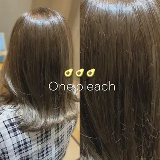 セミロング カラー ラフィスヘアードープ所属・👑髪質改善wカラー /ハイトーン/アユカのヘアスタイル