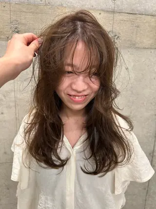 カラー カエデ⭐︎ ブリーチモデル大募集のヘアスタイル
