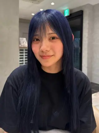 ロング カラー ブリーチで叶える透明 感カラーTakeruのヘアスタイル