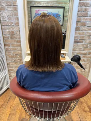 セミロング 小野聡一郎/デザイン カラー/縮毛矯正特化のヘアスタイル