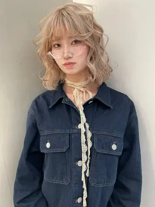 ミディアム ヘアアレンジ SOL.栄/矢場町所属・URUMA❁⃘ SOL_NAGOYAのヘアスタイル