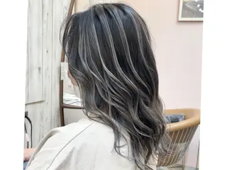 セミロング カラー 縮毛/レイヤー 韓国/橋口のヘアスタイル