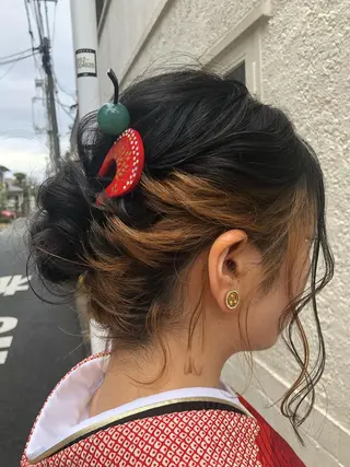 ショート ヘアアレンジ 渡辺 加菜子のヘアスタイル