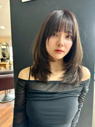 セミロング カラー SALOWIN吉祥寺suite店所属・似合わせレイヤー 🇰🇷荒木洋文のヘアスタイル