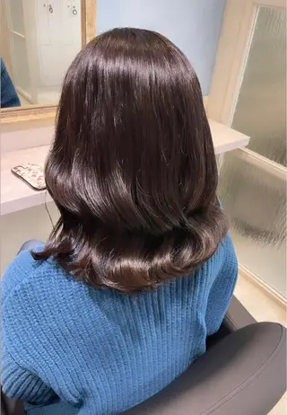 ミディアム カラー 🌷ピンク/韓国風 暖色カラー ゆい🌷のヘアスタイル