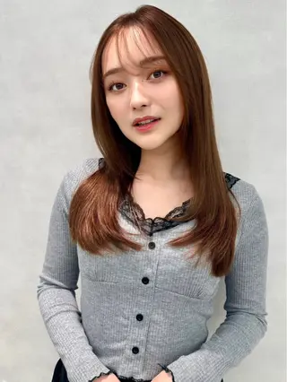 ロング カラー ヘアアレンジ ✨韓国レイヤー/ 透明感カラー✨冨永剛のヘアスタイル