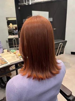 ミディアム カラー 🦩レイヤー|透明感 カラー🦩makoのヘアスタイル