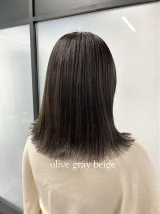 ミディアム カラー レイヤー/髪質改善/ 美髪矯正/手塚凌のヘアスタイル