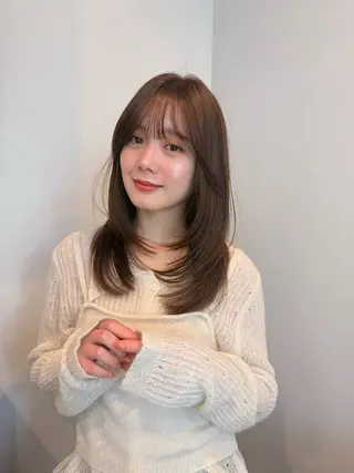 セミロング sora/レイヤー/ 似合わせカット🎀のヘアスタイル