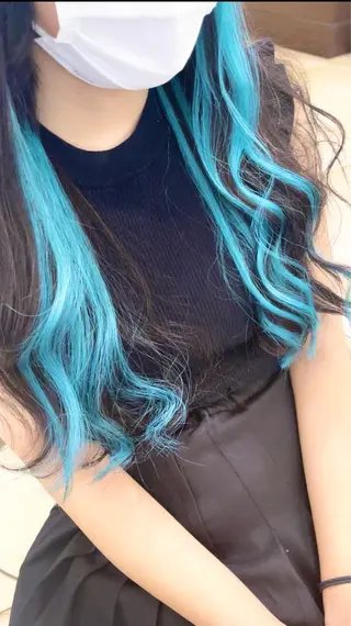 ロング カラー ヘアアレンジ 新宿/韓国レイヤー 髪質改善カラー/角所のヘアスタイル