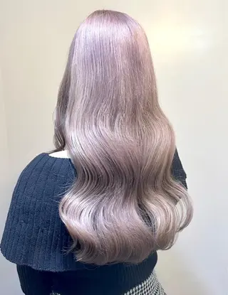 ロング カラー ブリーチ毛対応酸性 ストレート🌈サキのヘアスタイル