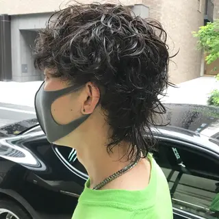 ショート パーマ メンズ ✂︎ウルフ・ショート ✂︎MIKUNIのヘアスタイル