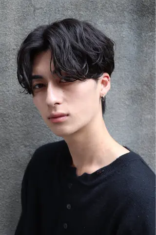 ショート パーマ ヘアアレンジ メンズ 亀井隆汰/メンズ専門 パーマ特化美容師のヘアスタイル