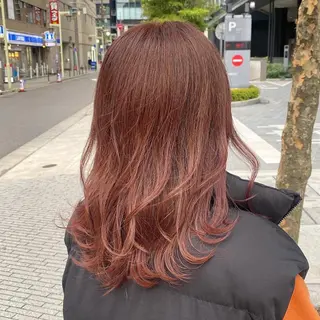 セミロング カットモデル/ 透明感ヘア/成瀬裕介のヘアスタイル