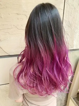 ロング カラー エクステ KAZUMAのヘアスタイル