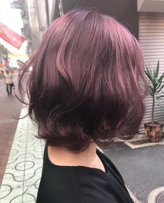 ショート カラー ヘアアレンジ 髪質改善/ ツヤ髪カラー/高井のヘアスタイル