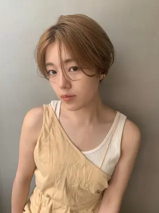 ショート カラー パーマ ヘアアレンジ メンズ キッズ ネイル マツエク・マツパ SALOWIN梅田茶屋町店所属・ウルフレイヤーカット /チヒロのヘアスタイル