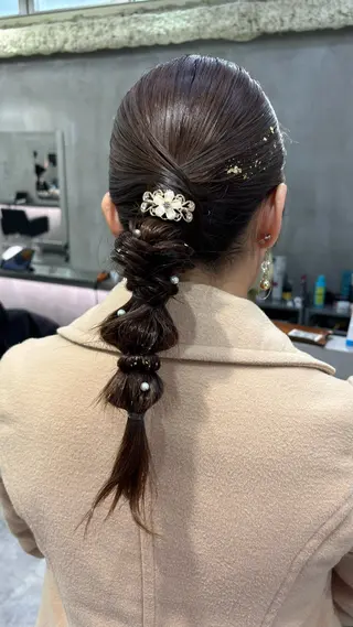 ミディアム ヘアアレンジ The Path ARENのヘアスタイル