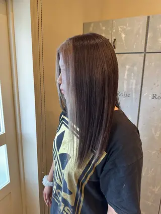 ロング カラー 小島 咲音/艶カラー /酸性ストレートのヘアスタイル