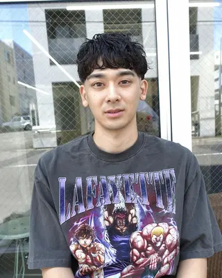 ショート パーマ メンズ メンズカット 【竹下祐太】のヘアスタイル