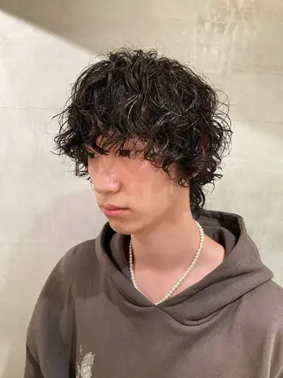 パーマ メンズ 🛑柔らか透明感 カラー🛑大谷のヘアスタイル