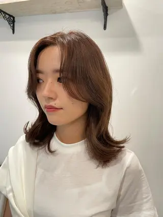 ミディアム mono.所属・南茨/ヘッドスパ /カット/momoのヘアスタイル