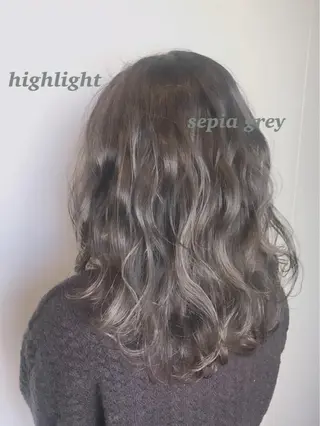 セミロング カラー ヘアアレンジ topstylist 芳賀みなみのヘアスタイル