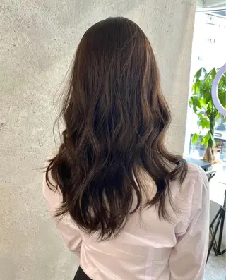 ロング カラー パーマ シェアサロン　salowin所属・✨ブリーチなし透明感 カラー🥇ユースケのヘアスタイル