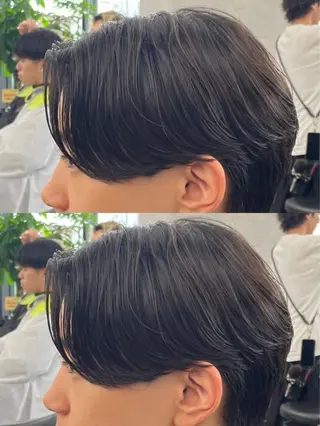 パーマ ヘアアレンジ メンズ Ryo横浜韓国ヘア/ ハイトーン/縮毛矯正のヘアスタイル