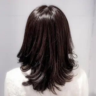 ミディアム カラー トミタ アツシのヘアスタイル