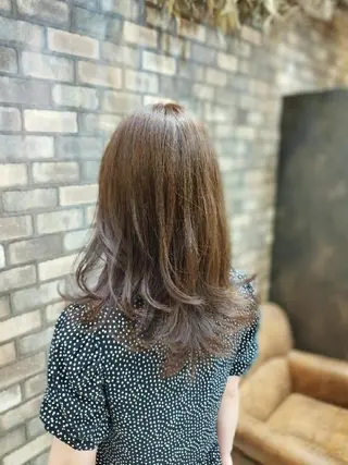 セミロング ヘアアレンジ カラー ✨艶髪✖癒し✨🍀 miyazawaのヘアスタイル