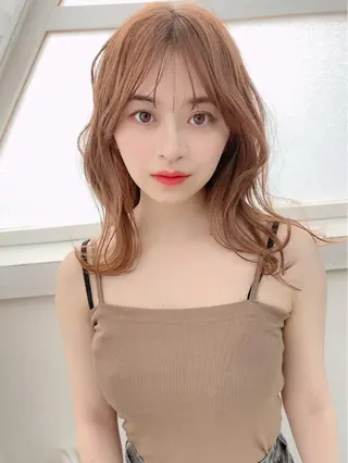 ロング カラー teddy（テディ）所属・村瀬 茜のヘアスタイル