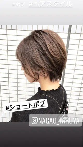 ショート カラー パーマ ヘアアレンジ メンズ キッズ ネイル マツエク・マツパ uno pulir所属・トップスタイリスト 永尾拓也のヘアスタイル