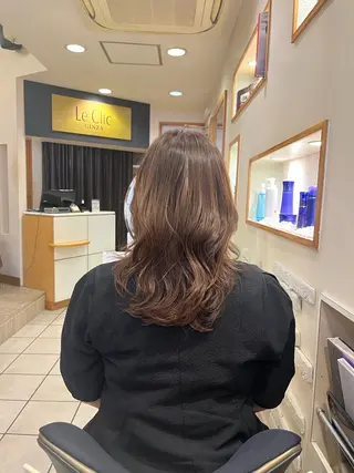 セミロング Le Clic GINZA所属・イソベ ミズキのヘアスタイル