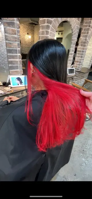 ロング カラー ACROあべの店所属・艶カラー/インナー /グラデ/大西小百合のヘアスタイル