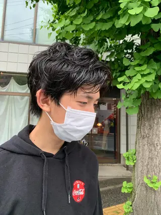 ショート パーマ メンズ 宮嶋 勇輔のヘアスタイル