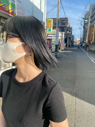 ショート カラー ヘアアレンジ パーマ指名No1 /namiのヘアスタイル